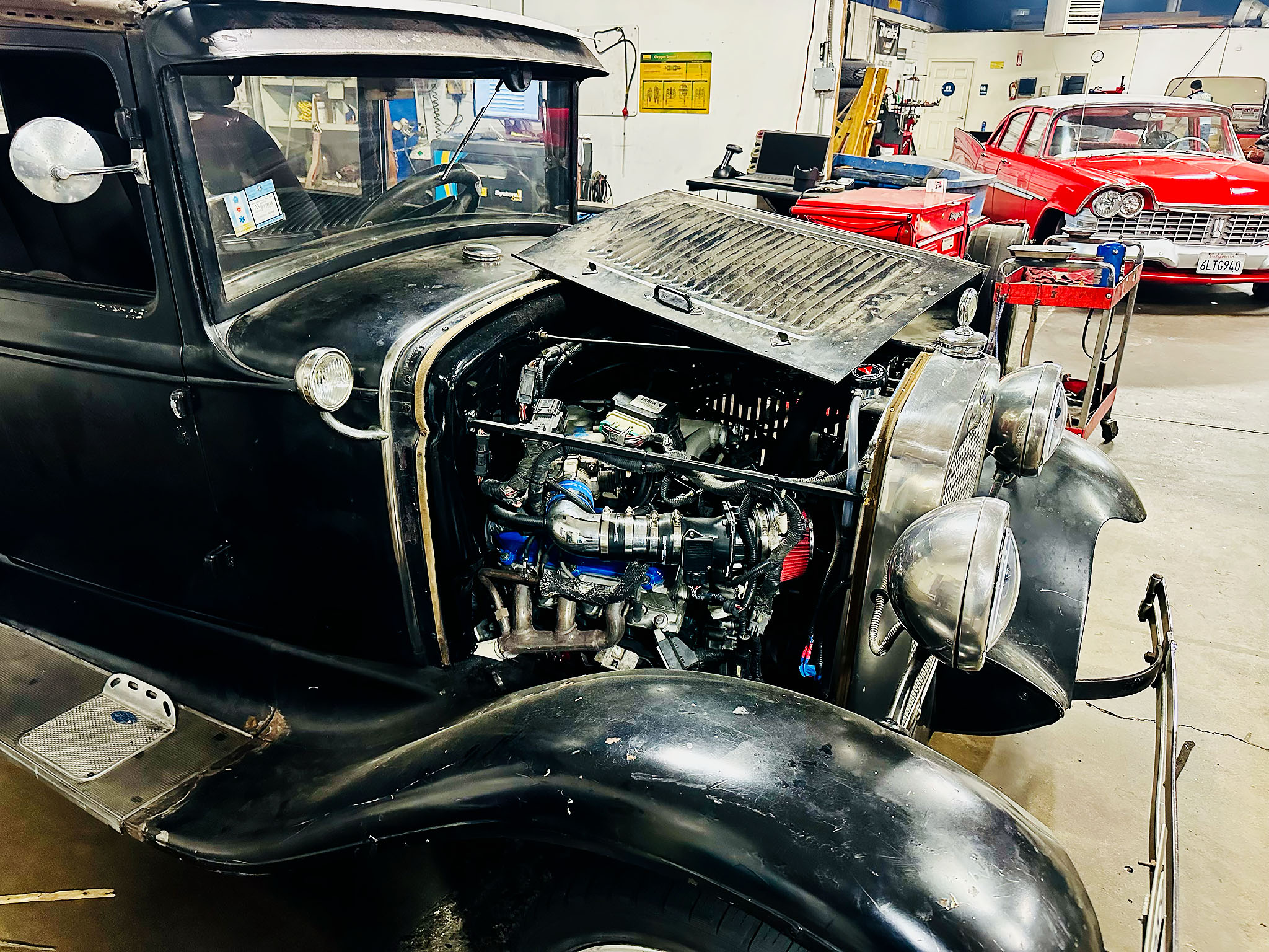 Ford Model A engine replacement work in progress